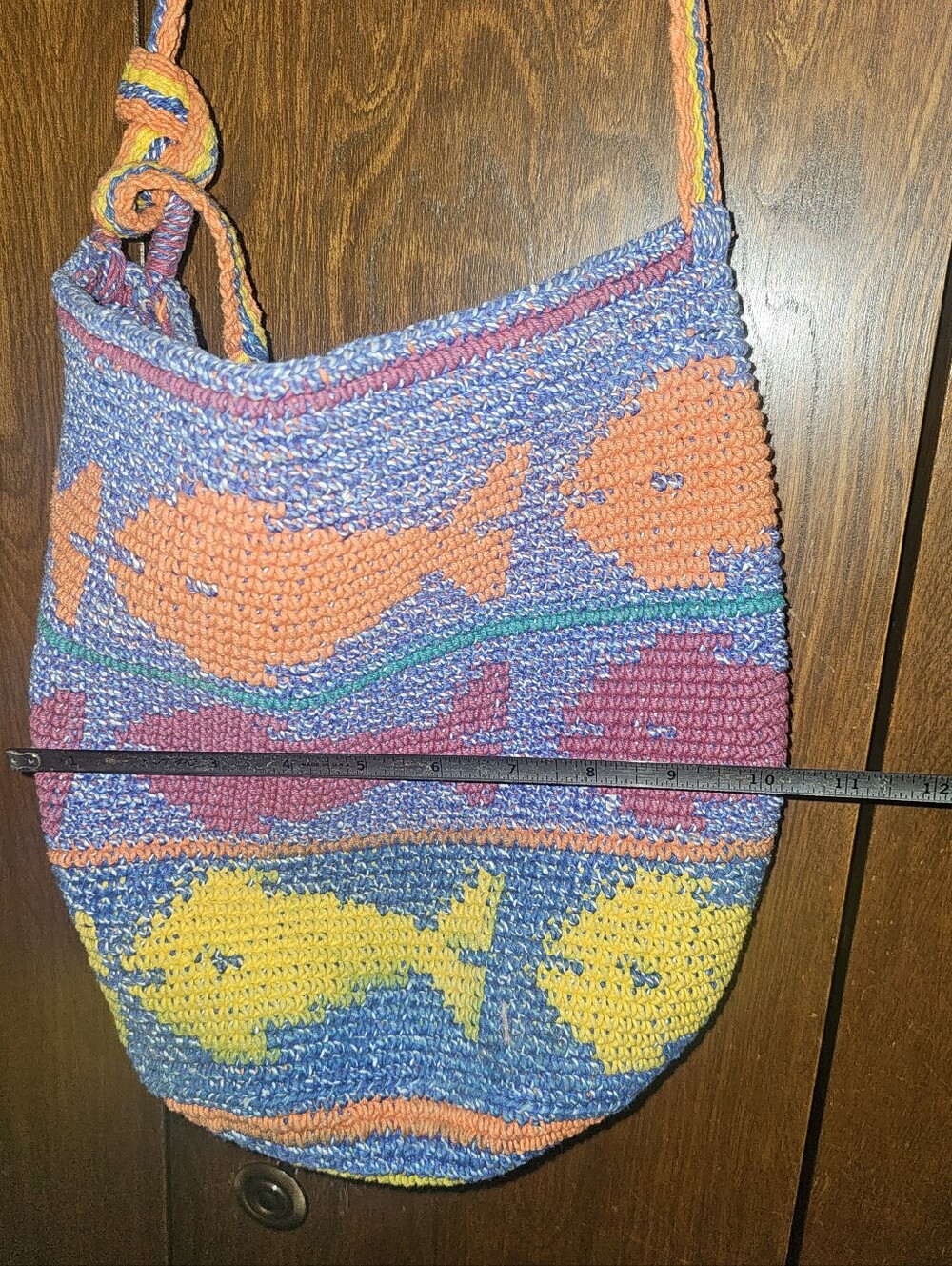 Hand Made Knitted Guatemalan Bag - Picture 2 of 6